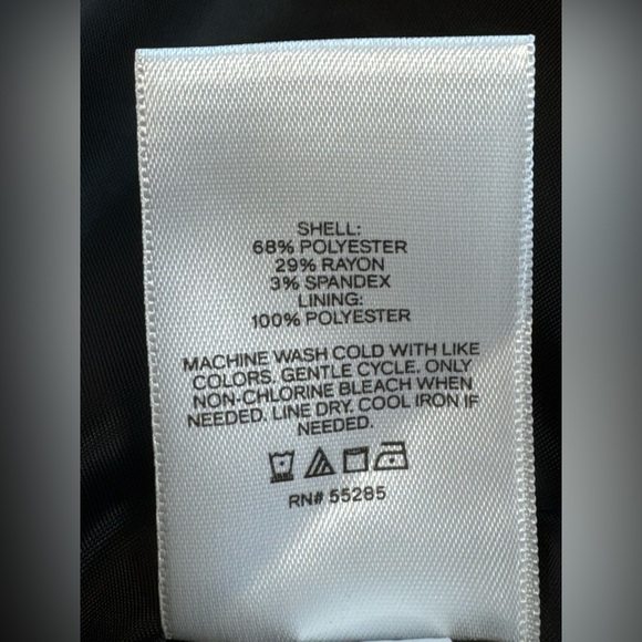 Express The Editor Studio Stretch One Button Black Women's Blazer Size 10 - Picture 15 of 16